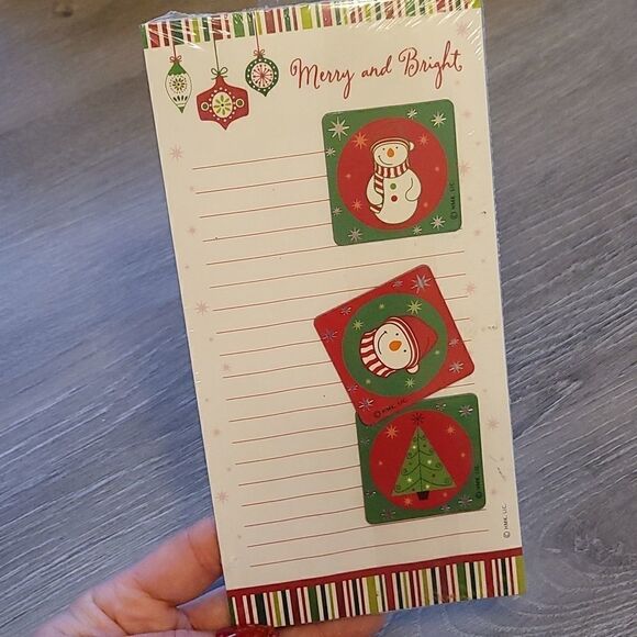 Magnetic Christmas Winter Holiday Note Pad - Picture 4 of 6